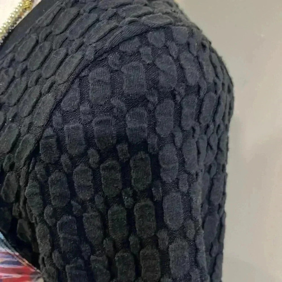 ❤️2/$50❤️[sz1]Maloka Pullover Multi Coloured Abstract Tunic Sweater Jersey Dress - Picture 5 of 10